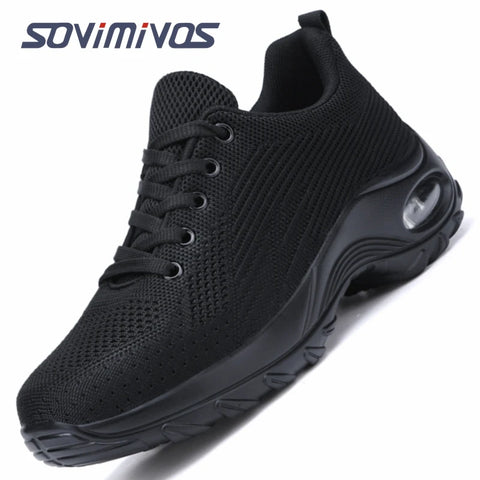 Womens Walking Shoes Breathable Non Slip Work Shoes Comfortable Air Cushion Orthopedic Sneakers with Arch Support Dance Shoes