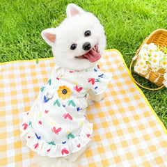 Princess Dog Dress 🍓 Cute Strawberry Summer Outfit for Small Dogs & Cats