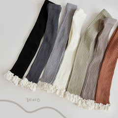 Baby and Girls Lace Trim Leggings Pants