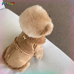 Luxury Soft Dog Vest Jacket – Designer Autumn/Winter Coat for Small & Medium Pets