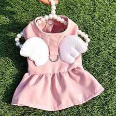 Angel Wings Pet Dress – Spring/Summer Outfit for Small Dogs & Cats