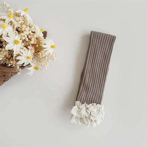 Baby and Girls Lace Trim Leggings Pants