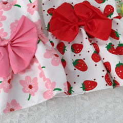 Summer Flower Dog Dress 🌸 Cooling Bowknot Outfit for Small Dogs & Cats