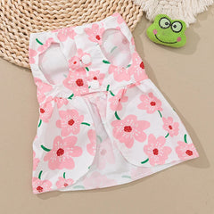 Summer Sphynx Cat Dress 🌸 Lightweight Printed Outfit for Cats & Kittens