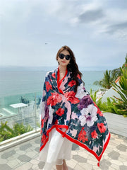 20 Styles Cotton-Linen Beach Sarong Wrap – Women’s Bikini Cover-Up & Summer Scarf