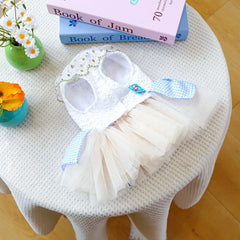 Small Puppy Summer Dress – Cute Bowknot Outfit for Wedding & Birthday Parties