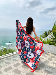 20 Styles Cotton-Linen Beach Sarong Wrap – Women’s Bikini Cover-Up & Summer Scarf