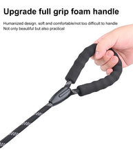 1.5m Reflective Nylon Dog Leash – Soft Handle Pet Walking Leash