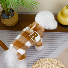 Winter Dog Jumpsuit – Warm Fleece Pajamas for Small & Medium Dogs