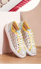 C-H Women's Casual Shoes  Autumn New Comfortable Canvas Shoes Skeleton Correction Woman Walking Shoes