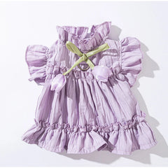 Tulip Pleated Summer Pet Dress 🌷 Princess Outfit for Small & Medium Dogs