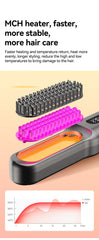 Portable USB Heated Hot Comb – Thermostatic Travel Hair Straightening Brush