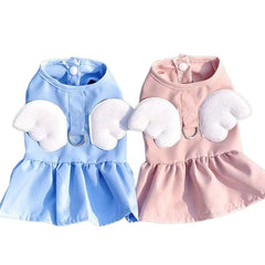 Angel Wings Pet Dress – Spring/Summer Outfit for Small Dogs & Cats