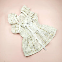 Luxury Pink Winter Dog Dress 🎀 Thick Princess Outfit with Backpack for Pets