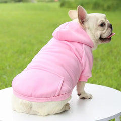 Dog Winter Hooded Sweatshirt – Warm Pet Coat for Small & Medium Dogs