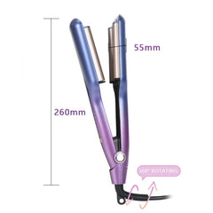 0.6" (16mm) Mini 3-Barrel Hair Waver – Ceramic Beach Wave Curler (5 Temps)