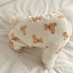 Pet Plush Jumpsuit – Warm Fleece Pajamas for Small & Medium Dogs and Cats