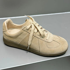 AUTUSPIN 17 Colors Women Training Sport Shoes Summer Autumn Fashion Sewing Ladies Lace-up Sneakers Contrast Casual Flats Female