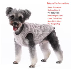 Warm Fleece Dog Jacket ❄️ Soft Autumn & Winter Outfit for Small Pets