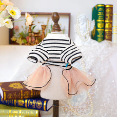 Feifei Bear Puffy Pet Dress 🧸 Elegant Summer Wedding Outfit for Dogs & Cats