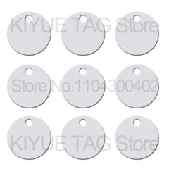 100pcs Aluminum Dog ID Tags – Round Personalized Name Plates