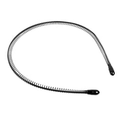 1/6PCS Metal Wavy Hair Bands – Unisex Black Head Hoop