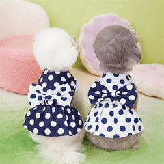 Lovely Polka Dot Pet Princess Dress – Dog & Cat Wedding Party Outfit
