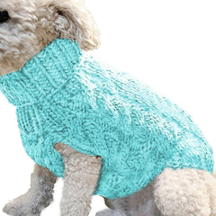 Small Dog Knitted Sweater – Autumn Winter Warm Pet Clothes