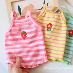 Floral Princess Dog Dress – Cute Puppy Skirt for Small & Medium Dogs