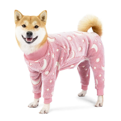 Winter Fleece Dog Jumpsuit – Warm Pet Pajamas & Overalls for Small, Medium & Large Dogs