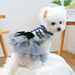 Luxury Princess Pet Dress – Fancy Spring/Summer Outfit for Small Dogs & Cats
