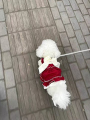 Lolita Princess Pet Dress – Bow Skirt Outfit for Small Dogs & Cats