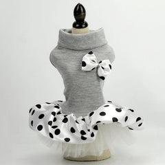 Luxury Wedding Dog Dress – Embroidered Princess Outfit for Small Pets