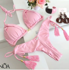 RUOTONGSEPT 2025 Sexy 13-Color Triangle Push-Up Brazilian Bikini Set