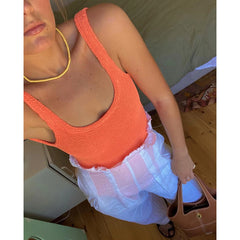 Sexy Push-Up Brazilian One-Piece Swimsuit – Women’s Solid Thong Monokini