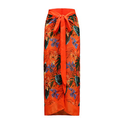 Long-Sleeve One-Piece Swimsuit with Skirt – Women’s Sexy Cover-Up Swimwear