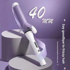 40mm Ceramic Swivel Curling Iron – Professional Big Wave Hair Curler