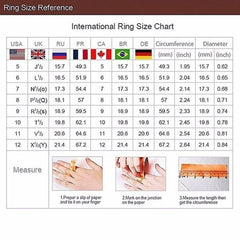 Luxury Silver Heart Ring with White Zircon for Women