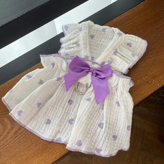 Strawberry Dog Dress 🍓 Cute Summer Outfit with Bow for Small Dogs & Cats