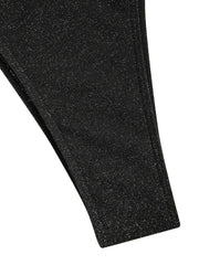 Tie-Side Shiny Ring Bandeau Bikini – Women’s Padded Low-Waist Swimsuit 2025