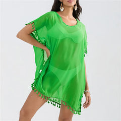 Women Beach Cover Up Lace Hollow Crochet Swimsuit Beach Dress Women 2025 Summer Cover-Ups Bathing Suit Ladies Beach Wear Tunic