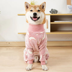 Winter Fleece Dog Jumpsuit – Warm Pet Pajamas & Overalls for Small, Medium & Large Dogs