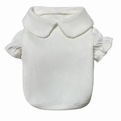 Winter Bow Knot Dog Dress Set – Warm Christmas Princess Outfit for Small Dogs & Cats