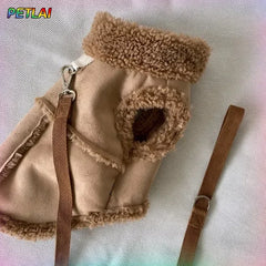 Luxury Soft Dog Vest Jacket – Designer Autumn/Winter Coat for Small & Medium Pets