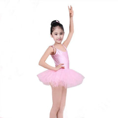 Girls Suspender Ballet Tutu Dress – Elegant Stage Dance Outfit