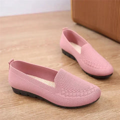 Women Flat Toe Knitted Ladies Office Shoes Comfortable Formal Shoes for Woman Female Ballet Flats Designer Sneakers