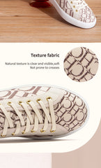 C-H Women's Casual Shoes  Autumn New Comfortable Canvas Shoes Skeleton Correction Woman Walking Shoes