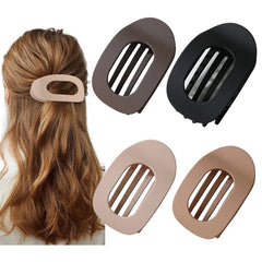 Fashion Oval Leopard Flat Hair Clips for Women