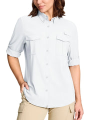 TACVASEN Women’s Quick-Dry Hiking Shirt – Long Sleeve Outdoor Top