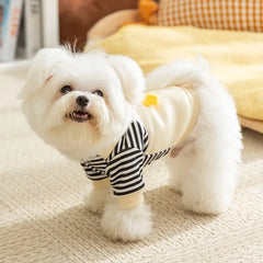 Cute Dog Hoodie – Thin Autumn/Winter Sweatshirt with D-Ring for Small Dogs & Puppies